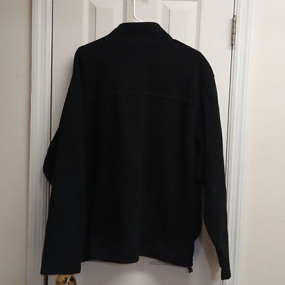 ❄️Old Navy Black Pullover Sweater for Men XXL DRAWSTRING BOTTOM - Picture 3 of 6